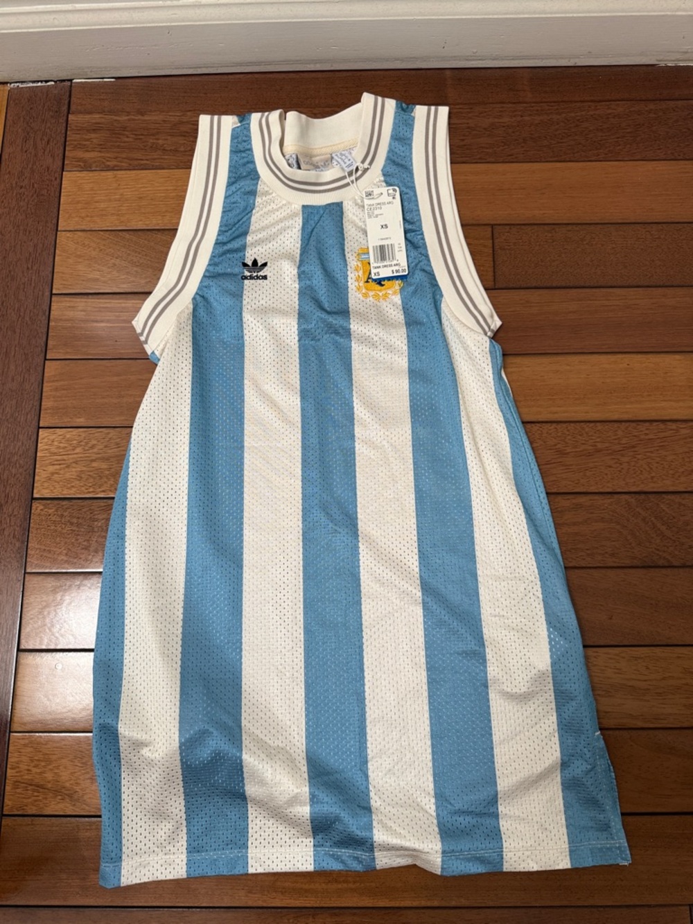 NWT Adidas Argentina Mesh Tank Dress XS - Picture 3 of 5